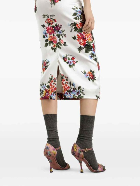 26SS 돌체앤가바나 미디 스커트 F612VTFSICEHA5ZO White - DOLCE & GABBANA