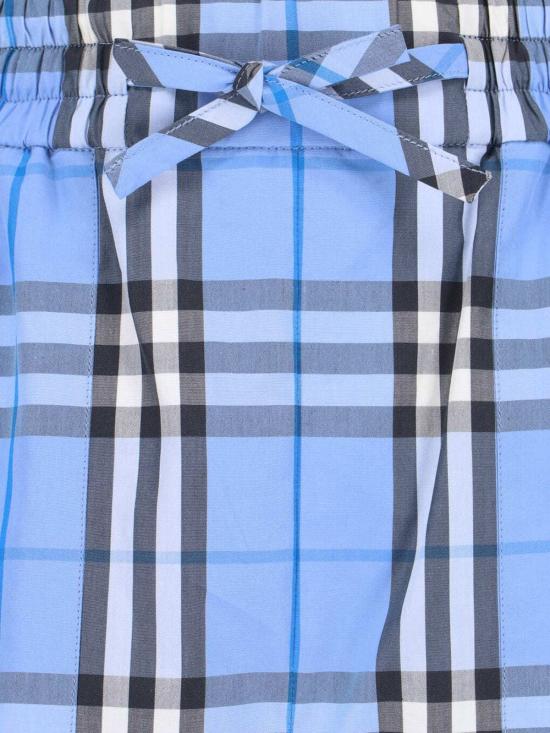  버버리 숏팬츠 체크 반바지 블루 - BURBERRY