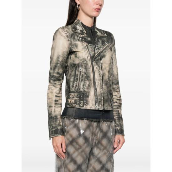  디젤 데님 자켓 가죽 아우터 재킷 (뉴트럴 컬러) - DIESEL