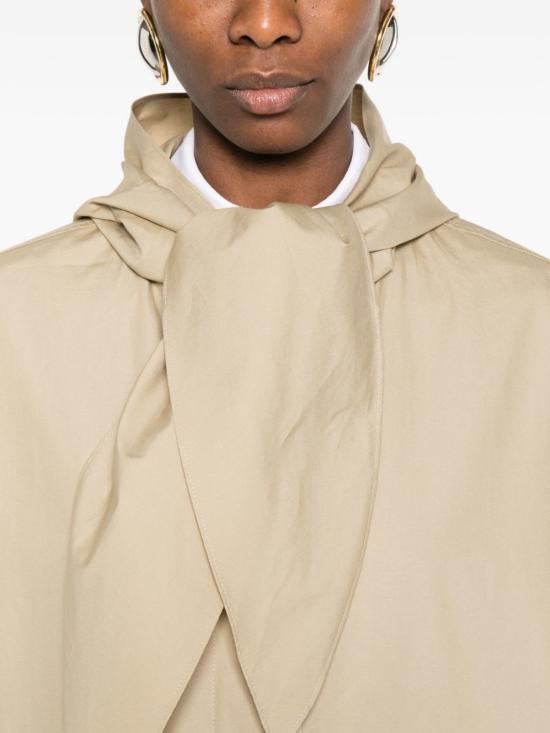  토템 자켓 Totême 코튼 스카프 블루종 재킷 베이지 - TOTEME