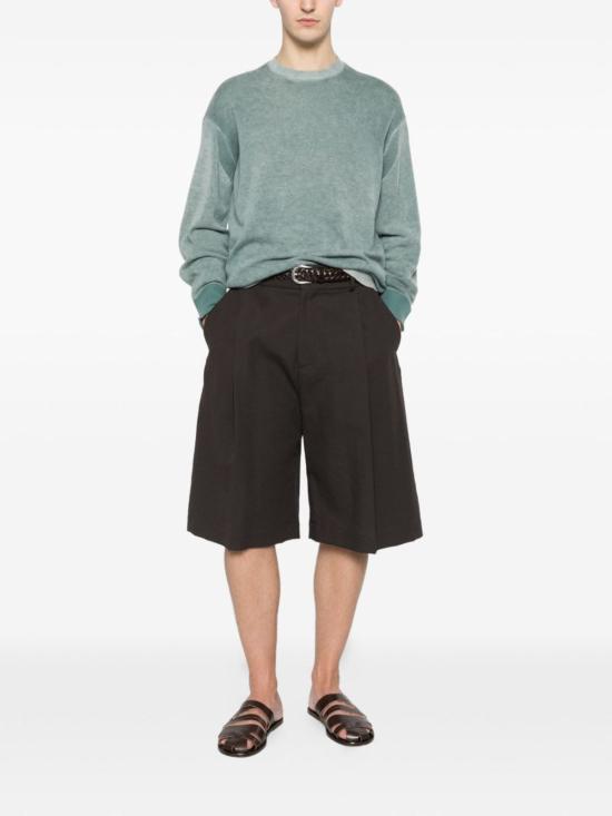  엠포리오 아르마니 스웨터 울 크루넥  클리어 블루 - EMPORIO ARMANI