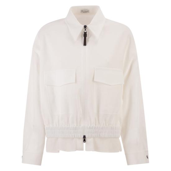 26SS 브루넬로 쿠치넬리 스웨터 MQ986EJ706 WHITE