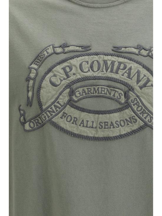 26SS 씨피 컴퍼니 반팔 티셔츠 20CMTS220A 005697O 921 Grey - C.P. COMPANY