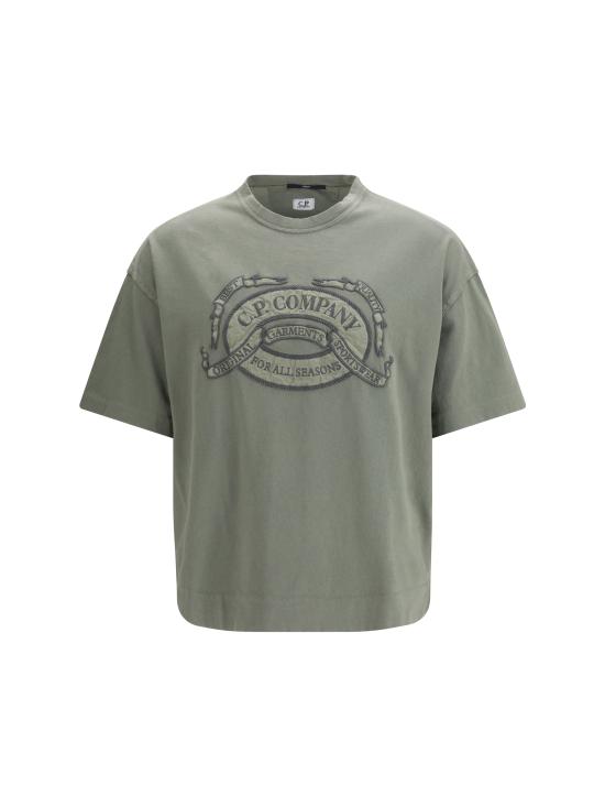 26SS 씨피 컴퍼니 반팔 티셔츠 20CMTS220A 005697O 921 Grey