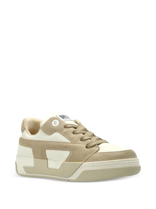 26SS 디젤 D-Ollie 디스트레스드 스니커즈 레더 스웨이드 Y03796P7625 HB285 VNCESLVFRN - DIESEL