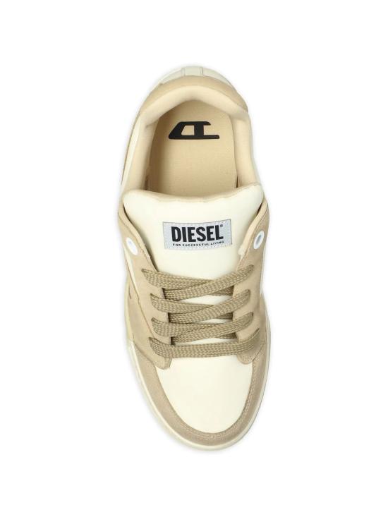 26SS 디젤 D-Ollie 디스트레스드 스니커즈 레더 스웨이드 Y03796P7625 HB285 VNCESLVFRN - DIESEL