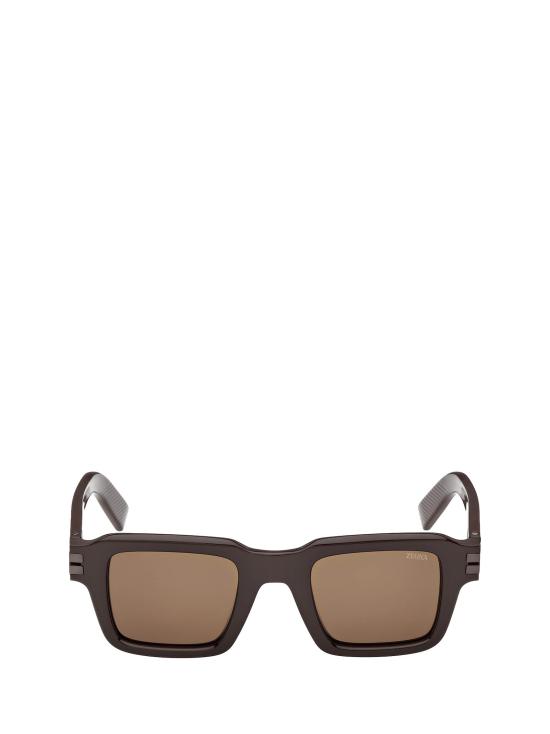 26FW 에르메네질도제냐 선글라스 EZ0283 48E SHINY DARK BROWN