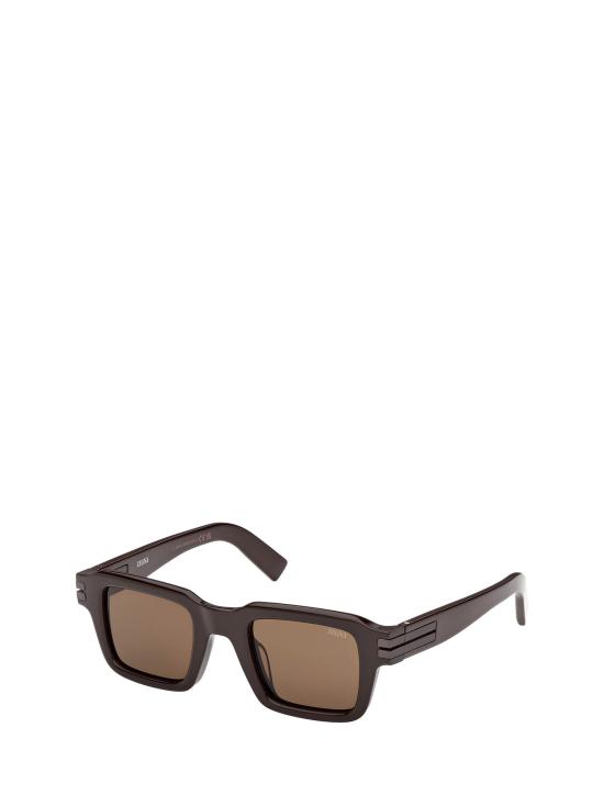 26FW 에르메네질도제냐 선글라스 EZ0283 48E SHINY DARK BROWN - ERMENEGILDO ZEGNA