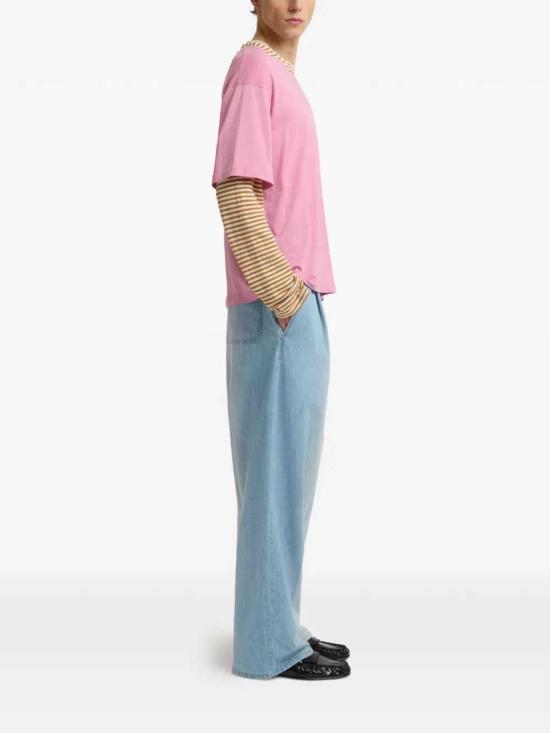 26SS 마르니 반팔 티셔츠 HUMU0365QXUTL015 MUSTARD - MARNI