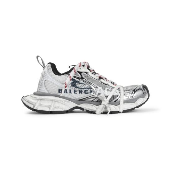 26SS 발렌시아가 3xl 스플릿 로고 스니커즈 840090W3XSG9239 WHITE NAVY GRAY DOM