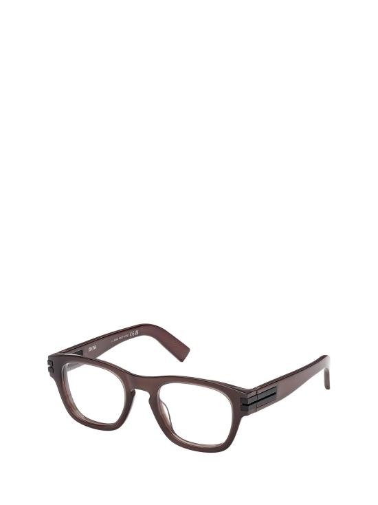 26FW 에르메네질도제냐 안경 EZ5331 048 SHINY DARK BROWN - ERMENEGILDO ZEGNA