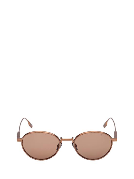 26FW 에르메네질도제냐 선글라스 EZ0287 49E MATTE DARK BROWN