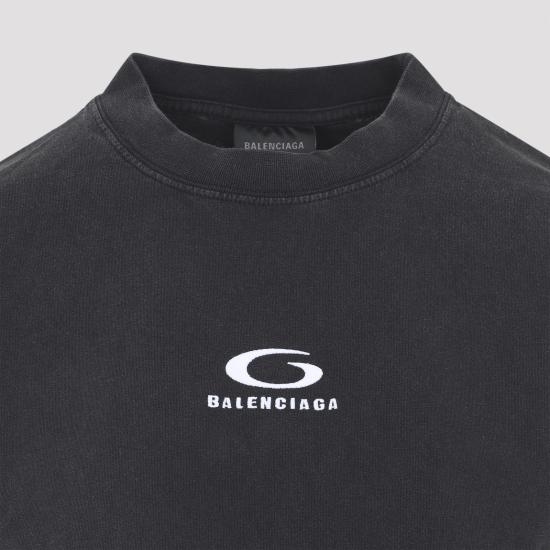 26SS 발렌시아가 미디 원피스 858621TTVU29374 BLACK DOM - BALENCIAGA