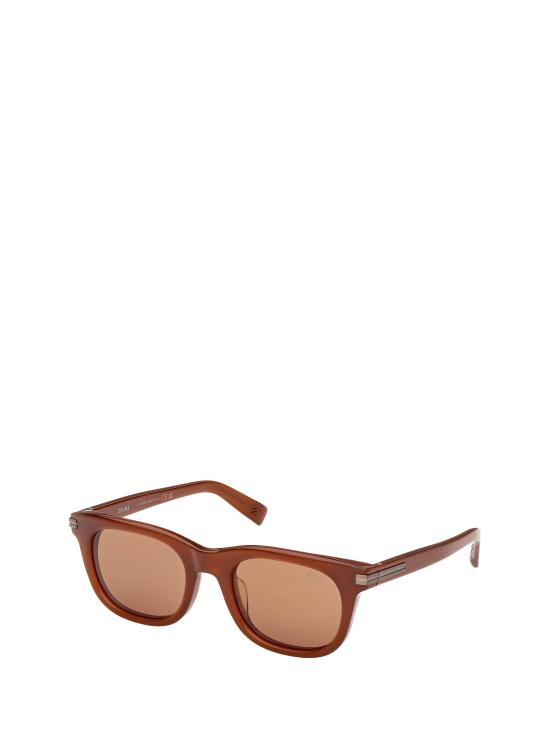 26FW 에르메네질도제냐 선글라스 EZ0281 45E SHINY DARK BROWN - ERMENEGILDO ZEGNA