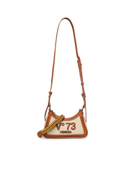 26SS 브이73 크로스백 73BS9MU02 RESPONSIBLE 73OFF WHITE CUOIO Off white cuoio