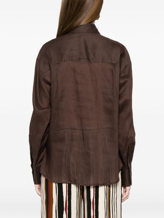 26SS 에르마노 피렌제 셔츠 D48EK029 E37MF190 Brown - ERMANNO FIRENZE