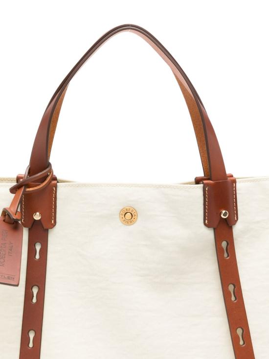 26SS 로베르타피에리 토트백 RPEW42 LYAN White - ROBERTA PIERI