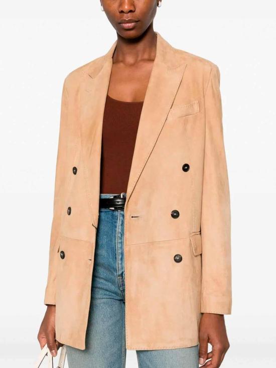 26SS 딸리아토레 가죽 자켓 JOSIEPECHE260126E242 Cream - TAGLIATORE