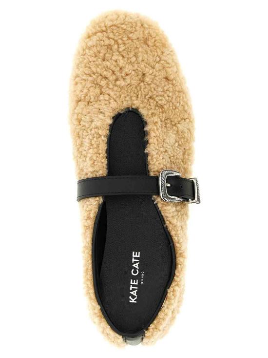 26SS 케이트 케이트 플랫 슈즈 BLRKC090SHNSBK Beige - KATE CATE