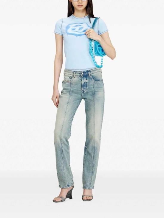 26SS 디젤 반팔 티셔츠 A204970QHHA8PE Blue - DIESEL