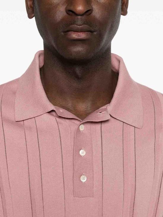 26SS 피아젠차 폴로 티셔츠 M1140018001413 Pink - PIACENZA 1733