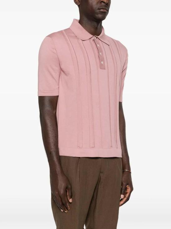 26SS 피아젠차 폴로 티셔츠 M1140018001413 Pink - PIACENZA 1733