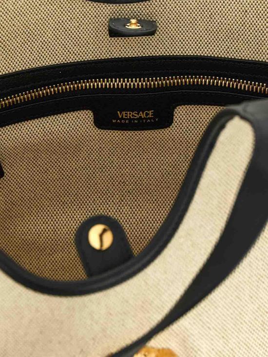 26SS 베르사체 라 메두사 캔버스 토트백 10222101A034942K86V Beige - VERSACE