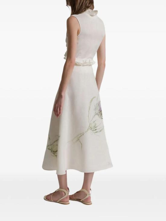 26SS 알베르타 페레티 미디 스커트 010916523888 Cream - ALBERTA FERRETTI