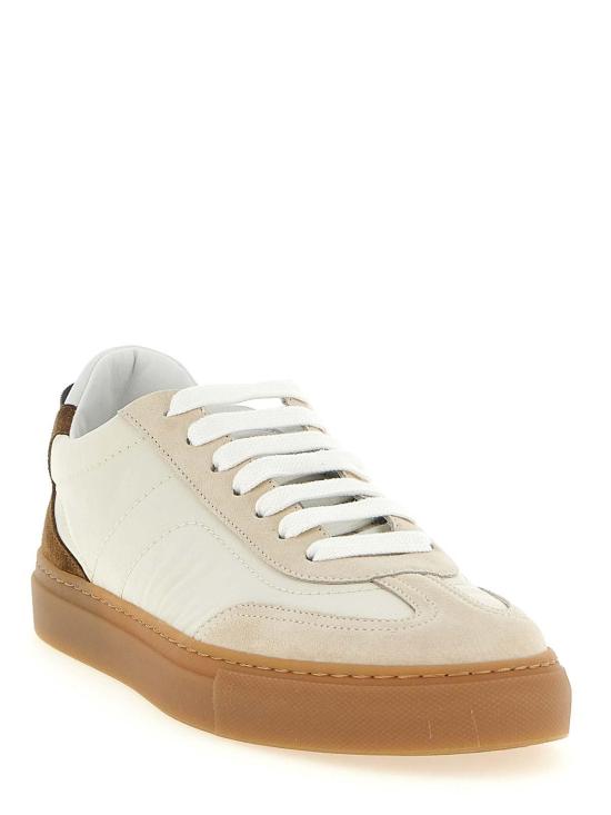 26SS 브루넬로 쿠치넬리 스니커즈 MZSFG3197C8905 Beige - BRUNELLO CUCINELLI