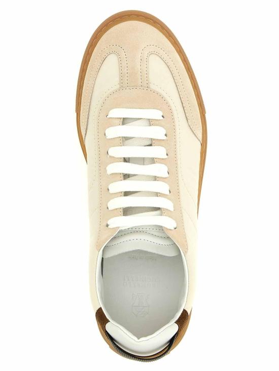 26SS 브루넬로 쿠치넬리 스니커즈 MZSFG3197C8905 Beige - BRUNELLO CUCINELLI