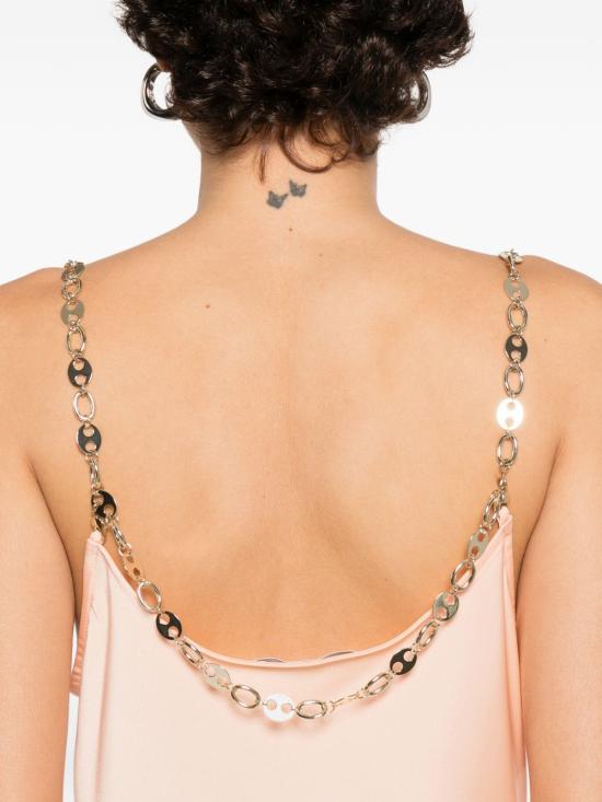 26SS 파코라반 미디 원피스 26PCRO071PO0336 P259 Salmon - PACO RABANNE