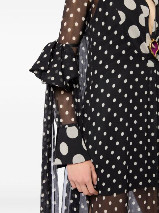 26SS 니나리찌 미디 원피스 26PCRO049SE1409 I9072 Black - NINA RICCI