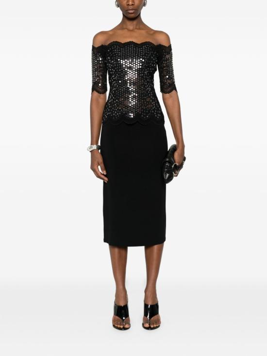 26SS 파코라반 긴팔 티셔츠 26PJTO027PA0170 P001 Black - PACO RABANNE