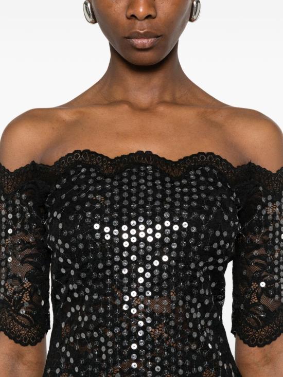 26SS 파코라반 긴팔 티셔츠 26PJTO027PA0170 P001 Black - PACO RABANNE