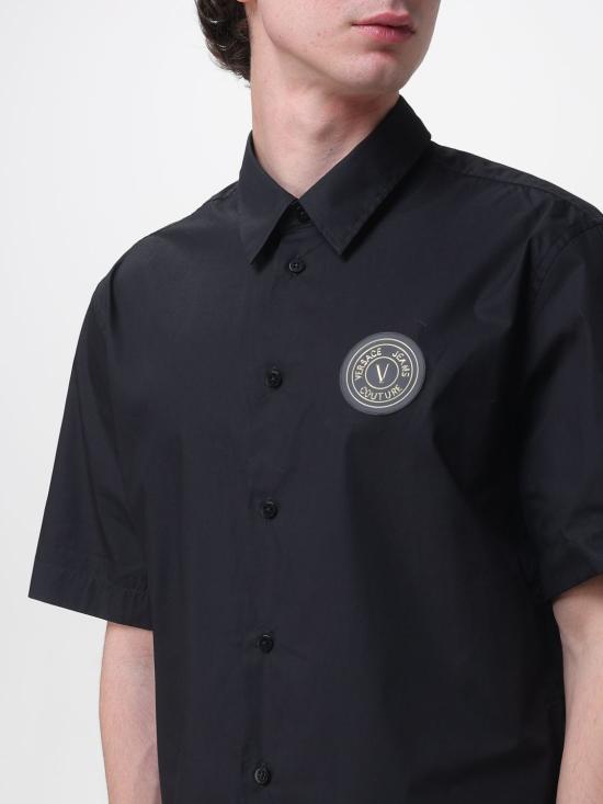 26SS 베르사체 반팔 셔츠 80GALC11CNY17 G89 Black - VERSACE