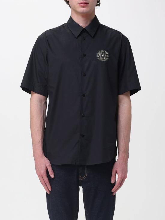 26SS 베르사체 반팔 셔츠 80GALC11CNY17 G89 Black