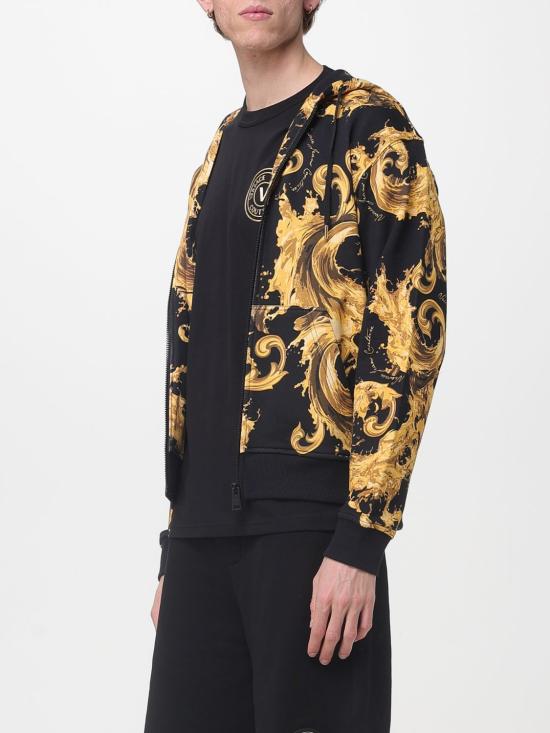 26SS 베르사체 긴팔 티셔츠 80GAI3Z0FS196 G89 Black - VERSACE