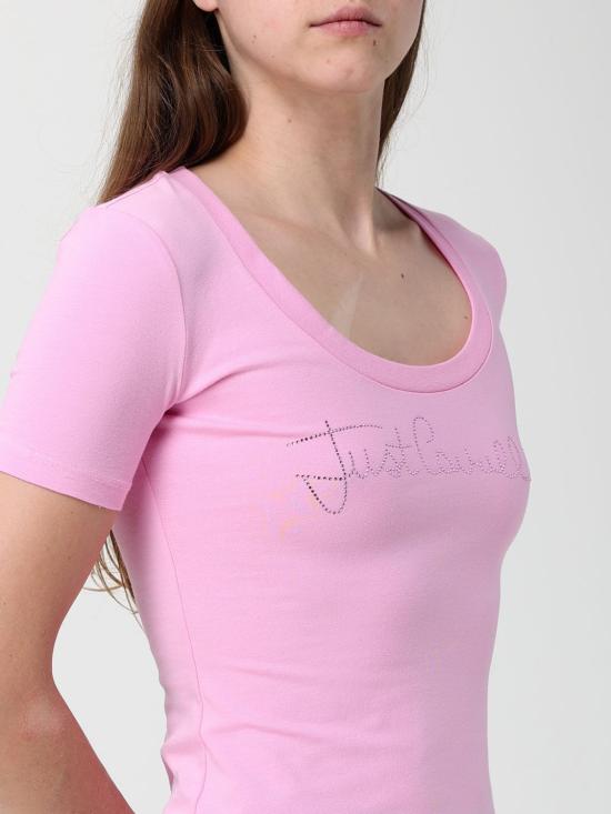 26SS 저스트까발리 반팔 티셔츠 80PAHE22CJ112 433 Pink - JUST CAVALLI