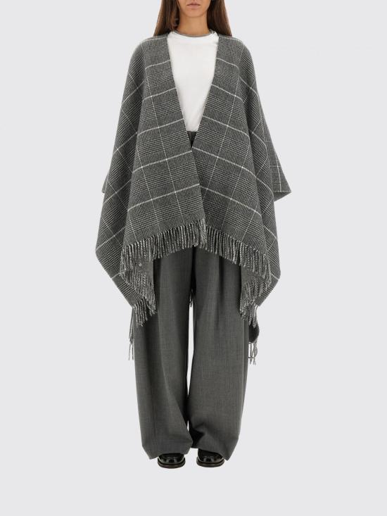 25FW 브루넬로 쿠치넬리 코트 케이프 MSCDAGP31 CBL42 Grey