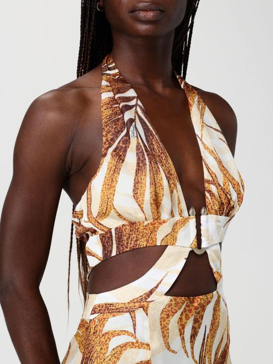 26SS 저스트까발리 롱 원피스 80PAO919NS775 638 Gold - JUST CAVALLI