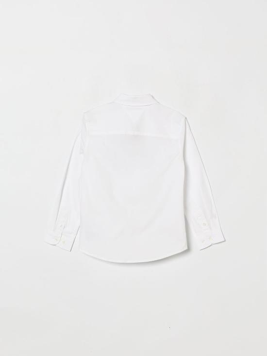 26SS [키즈] 타미힐피거 셔츠 KB0KB06965 YBR White - TOMMY HILFIGER