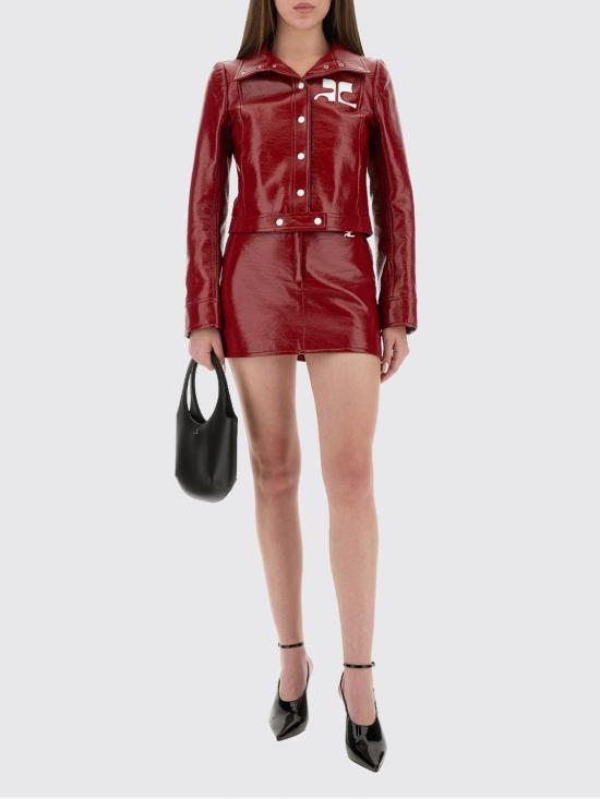 25FW 쿠레쥬 숏 스커트 PERCJU001VY0014 4034 Red - COURREGES