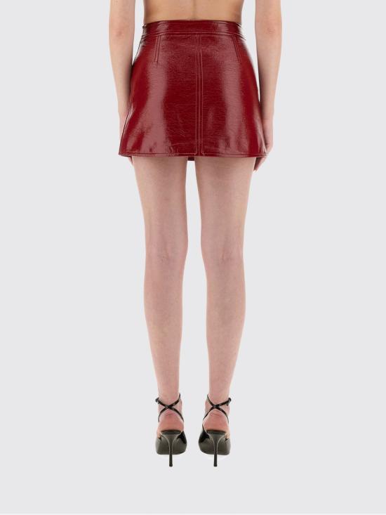 25FW 쿠레쥬 숏 스커트 PERCJU001VY0014 4034 Red - COURREGES