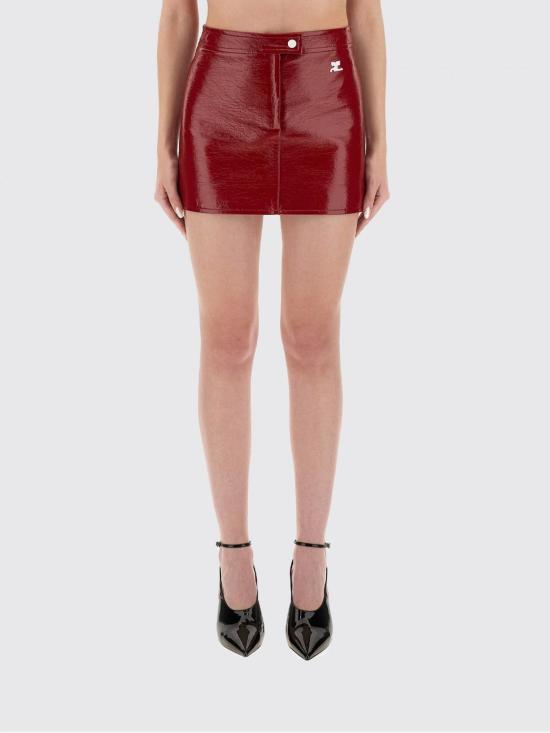 25FW 쿠레쥬 숏 스커트 PERCJU001VY0014 4034 Red