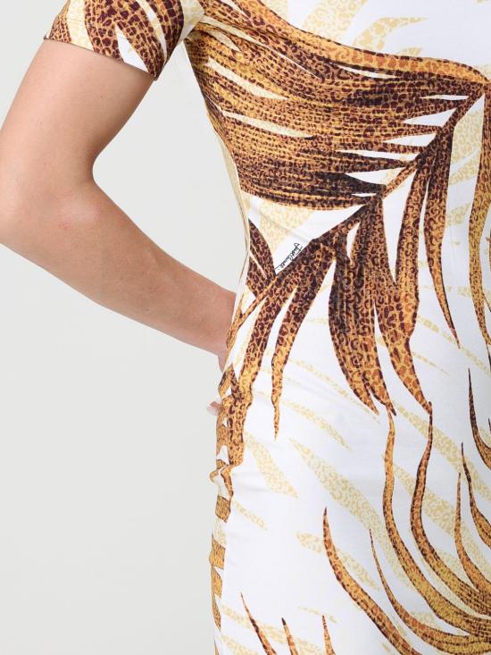 26SS 저스트까발리 롱 원피스 80PAOE02CJ112 R79 Gold - JUST CAVALLI