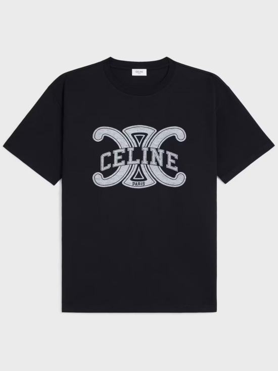 26SS 셀린느 루즈 티셔츠 RX0BO671Q 38AW Black