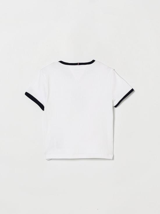 26SS [키즈] 타미힐피거 티셔츠 KG0KG09066 YBR White - TOMMY HILFIGER