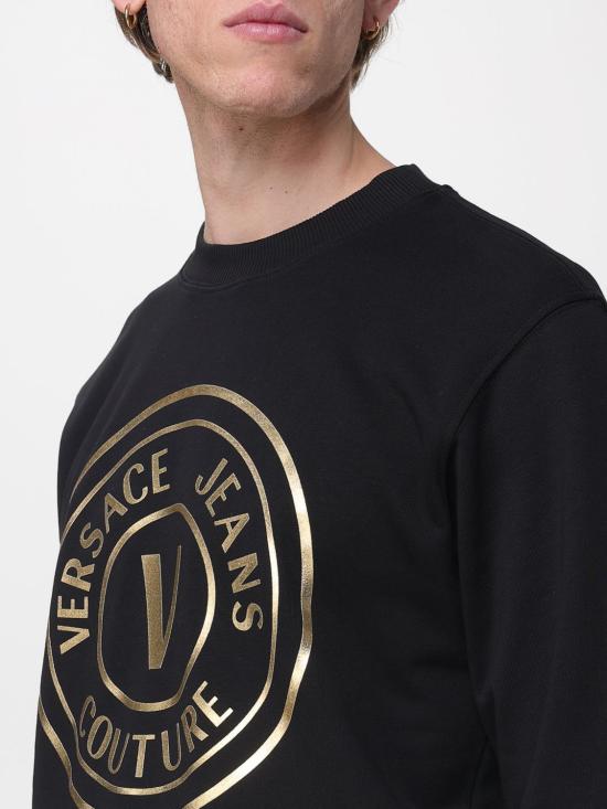 26SS 베르사체 긴팔 티셔츠 80GAIT02CF01T G89 Black - VERSACE