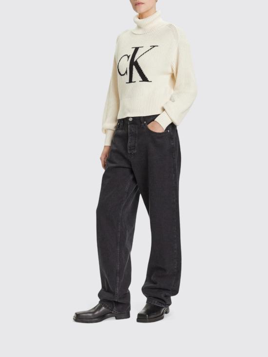 25FW 캘빈클라인 스웨터 LV047D349G 101 Ivory - CALVIN KLEIN