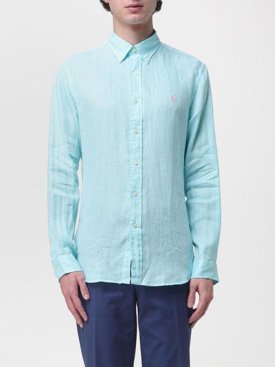 26SS 폴로 랄프로렌 긴팔 셔츠 710966294 510 Turquoise